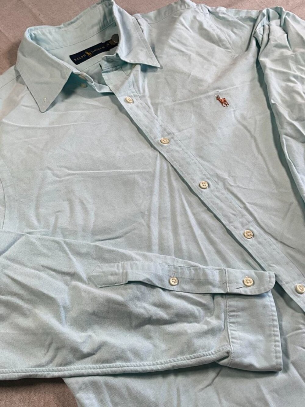 Mens Polo Ralph Lauren Flesh Pony Button Down Shirt 3Pc Pastel Bundle (Large) - Picture 2 of 14
